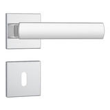 Fechadura Stam Porta Interna 813/35 Cromado Roseta Aço Inox