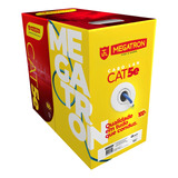 Cabo Lan 4 Pares Cat5e Megatron Caixa 305mt Azul 100% Cobre