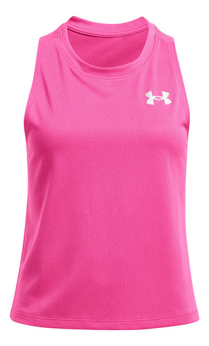 Polera De Malla Ua Tech Niña Rosado Under Armour