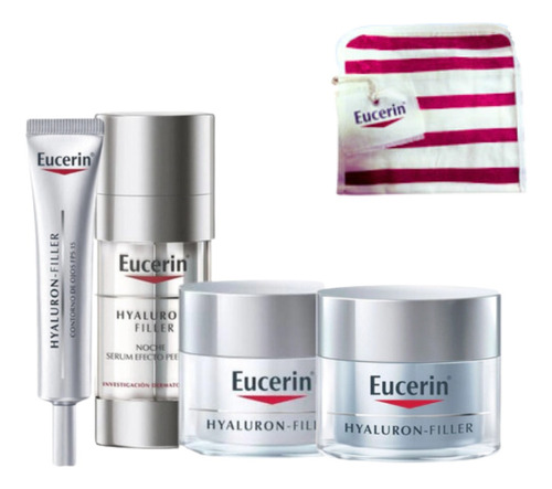 Rutina Eucerin Dia Y Noche Hyaluron - Filler Antiarrugas