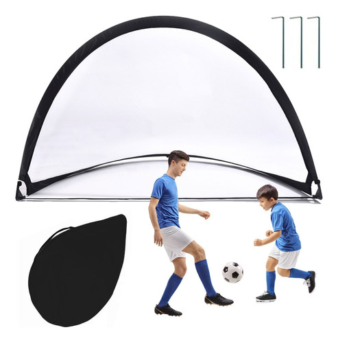 120×80cm Arco De Fútbol Plegable Portería Portátil Para Niño