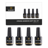 Kit Adhesivo Strong Soft Gel Bluesky (incluye 4 Productos)