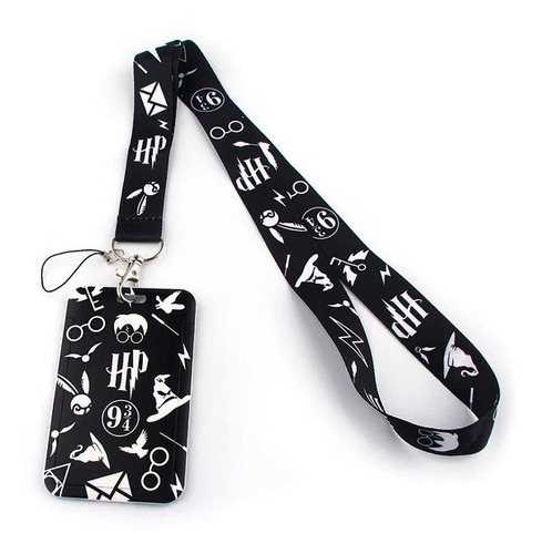 Porta Carnet Y Lanyard Harry Potter 9 3/4 Credencial 