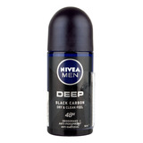 Desodorante Nivea Men Deep Black Carbon Dry Roll-on 50 Ml