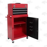 Gabinete Almacenamiento De Herramientas Costway Rojo Xtr P