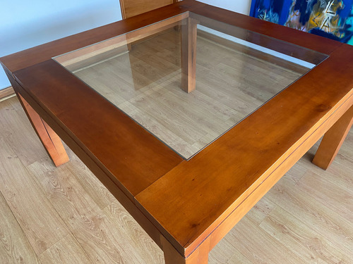 Mesa Comedor Madera Y Vidrio