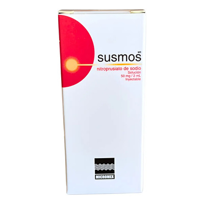 Susmos Nitroprusiato 50 Mg Inyectable 1 Frasco Con Funda | Envío gratis