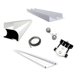 Kit Frente Placard Aluminio 4mts 4p Mundo Cima