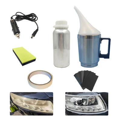 Kit Restauración Faros Coche 100ml con Pulido Vapor y Cinta Protectora | Envío gratis