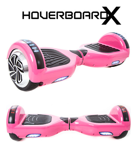 Hoverboard Rosa Elétrico Led Bluetooth Scooter 2 Rodas Bolsa