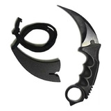 2x Cuchillo Tactico Militar Karambit Camping Cazador Combate