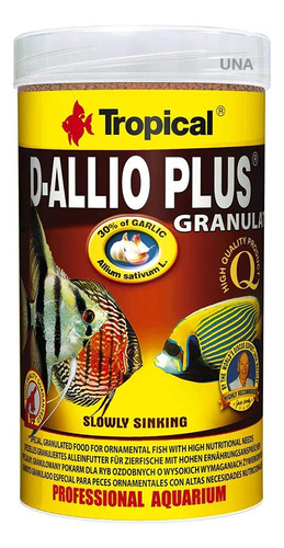 Alimento Tropical D-allio Plus Granulat 60g Con 30% De Ajo