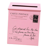 Caixa Postal De Carta Grande Rosa [u]