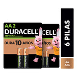 Pack Pilas Recargables Duracell Aaax4 + Aax2