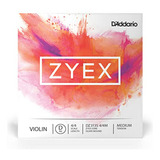 Cuerda De Violín D'addario Zyex 4/4 Plata Mediana