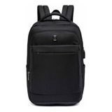 Mochila Viagem Executiva Crossgear Bolsa Faculdade Grande Cor Preto Desenho Do Tecido Liso