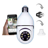 Camera Ip 360 Giratoria Wifi Lampada Segurança Externa 