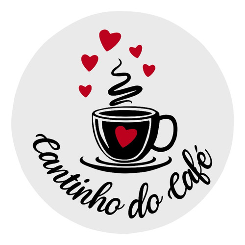 Quadro Placa Decorativa Cantinho Do Café 20x20cm Vinil E Mdf