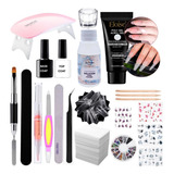 Kit Polygel Decoracion Uñas Acrilicas Manicuria Base Y Top