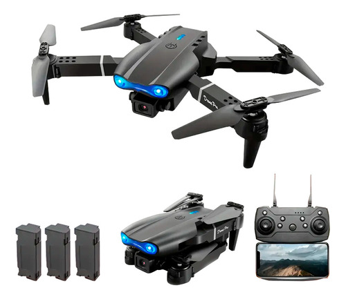 Drone E99 Plegable Doble Camara  Control Remoto 3 Baterias