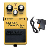 Pedal De Efeito Boss Sd-1 Super Overdrive Sd1 + Fonte