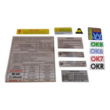 Kit Adesivos Motor Parabrisa Vw Gol Saveiro Parati Quadrados