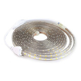 Mangueira Led 5050 Chata 10m Branco Quente - 220v -sem Fonte