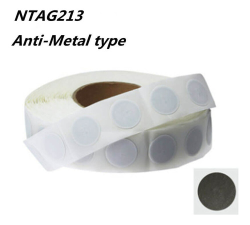 Sticker Nfc Tag Rfid 13.56 Mhz Ntag213 Antimetal X 20un