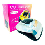 Lampara Profesional Para Uñas Uv/ Led 168w Sun S1 Metálico