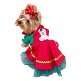 Vestido Jardineira Natalina Para Cães E Gatos Natal Pet Shop