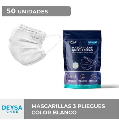 Mascarillas Desechables Env. Resellable 50 Un