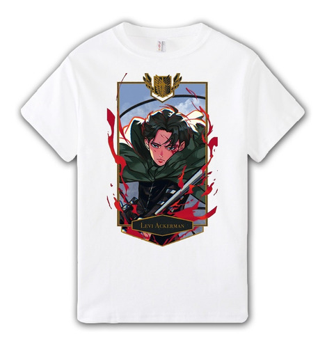 Remera Levi Ackerman - Anime Aesthetic Otaku Unisex Manga