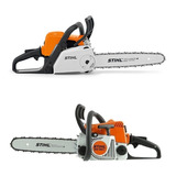 Motosserra A Gasolina Ms 180 C-be Stihl 2.8kw 31.8cc Cor Branco/laranja