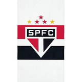 Toalha São Paulo Tricolor Praia Piscina Aveludada Lepper Cor Branco Spfc