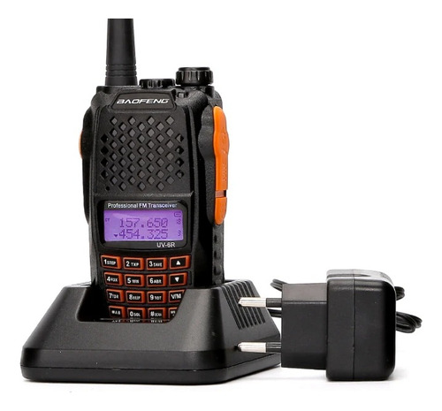 Kit 2 Radio Walk Talk Dual Band Uhf Vhf Fm Baofeng Uv-6r 7w