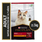 Alimento Gato Adulto Purina Pro Plan Cat Adult 3kg. Np