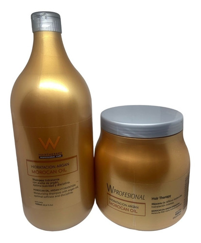 Kit Shampoo + Máscara Morocan Oil Argán Hair Therapy 1000ml