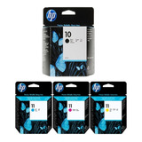 Pack 4 Tinta Original Hp 10 Y 11 C4810a C4836a C4838a C4837a