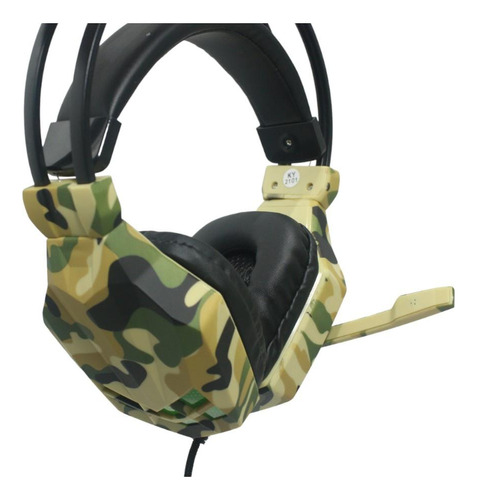 Fone De Ouvido Gamer Headset P2 Led Usb Pc Camuflado Soyto