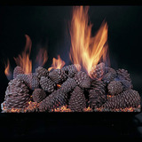 Rasmussen Pine Cones - Juego De Chimenea Con Quemador De Br.