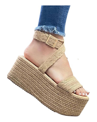 Sandalias  Elegantes De Yute Para Damas Mujer