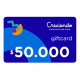 Tarjeta Gift Card De Creciendo