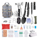 Kits De Supervivencia De Camping (gris Camuflaje) 106 Piezas