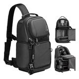 Mochila Para Camara De Fotos Dslr Impermeable - Negra