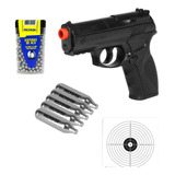 Pistola De Pressão C11 Rossi 4,5mm+ Esferas De Aço+5 Co2 12g