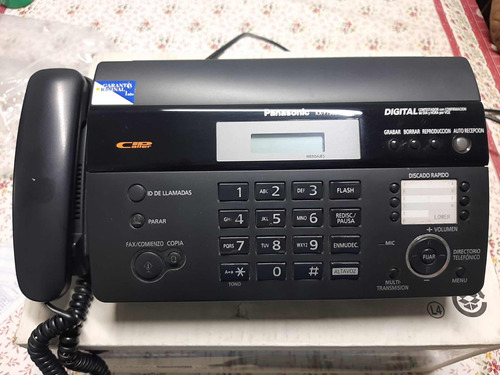 Teléfono Fax Panasonic Kx Ft 988 Ag   B Negro