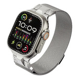 Correa Magnética Para Apple Watch Ultra Banda De Acero Ino