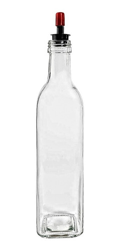 Aceitera Botella De Aceite Y Vinagre Vidrio Con Pico 