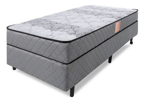 Cama Box Colchão Solteirão Ortopédico Firme Espuma D33 Antialérgico Certificado 97x203x51cm - Bf Colchões