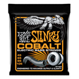 Set De 4 Cuerdas Para Bajo Electrico Ernie Ball Slinky Cobal